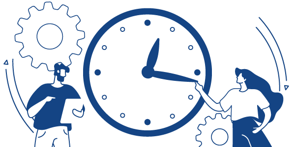 リアルタイムのイメージイラスト